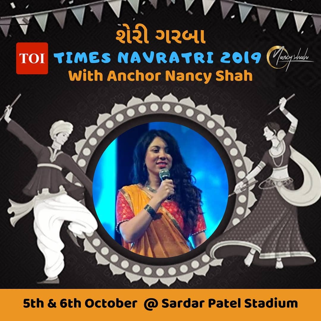Times of India Navratri 2019 with Anchor Nancy Shah